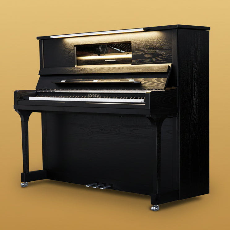 Feurich Mod. 123 - Vienna "Made in Austria" - Negro poros abiertos - Para Importación.