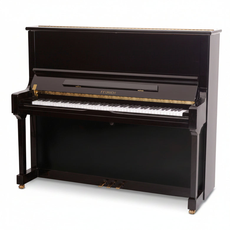 Feurich Mod. 133 - Concert - Negro pulido, Herraje Dorado.
